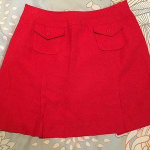 Vintage red mini skirt